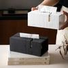 Sandstone Cave Stone Paper Box Guest Restaurant Bedroom Napkin Tissue Box Bathroom Toilet Tissue Storage Box Home Decoration