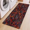 Lava Rock Pattern Carpet Mat Rug Living Room Home Decoration Orange Red Magma Stone Floor Mat Non Slip Bedroom Decor