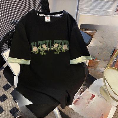 Summer Short-sleeved Large-sized T-shirt, A New Chinese-style Loose and Casual Design for Women, A Versatile Top for Lovers