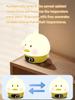 Night Light Digital Alarm Clock Cute Duck Electronic Desk Clock Bedrooms Bedside Table Clock for Kids Small Timer Room Decor