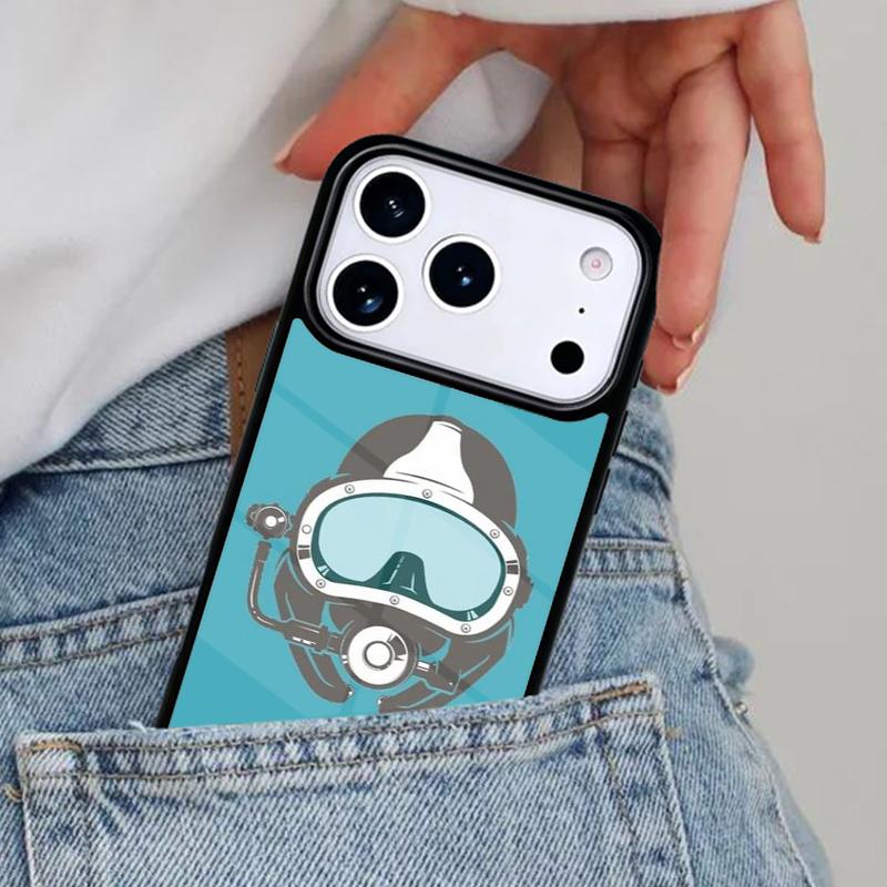 Scuba Diver Diving Phone Case for iPhone 17ProMax 12 13 14 15 16e 17 Pro Max Plus Air Cover