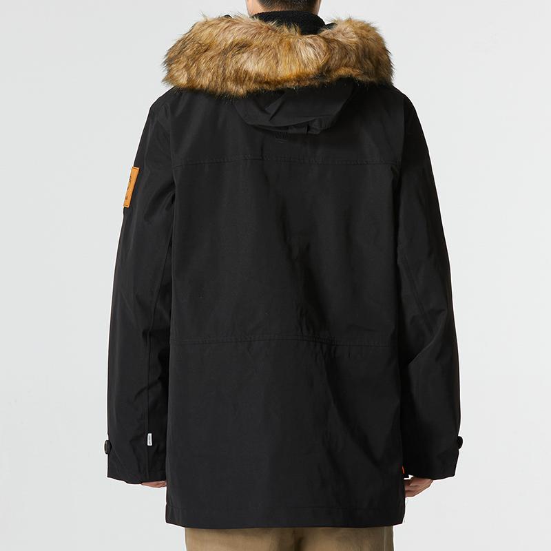 Timberland Scar Ridge 3 In 1 Parka Windproof Solid Color Long Sleeve Jacket Men Jacket Black A5XSD-001