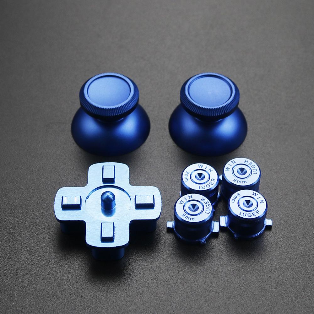 Metal Dpad ABXY Buttons for PS4 Controller Custom Replacement Aluminum Analog Stick Joystick for PS4 Game Accessories