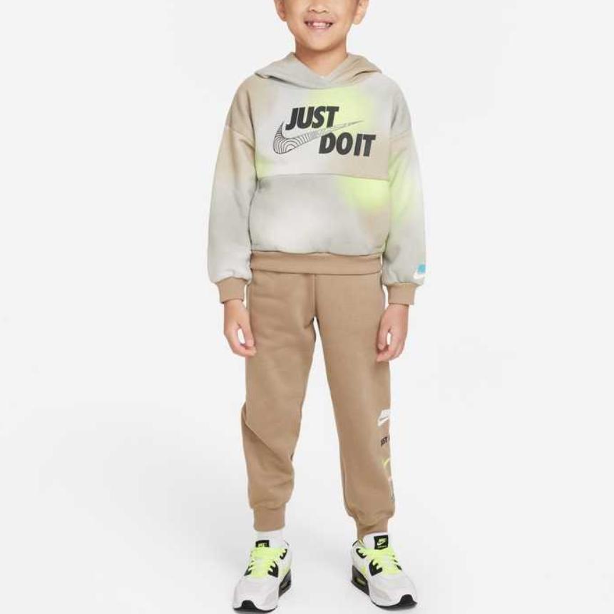 Nike Comfortable Casual Letter Print Pants Kids bottoms Khaki FB9269-247