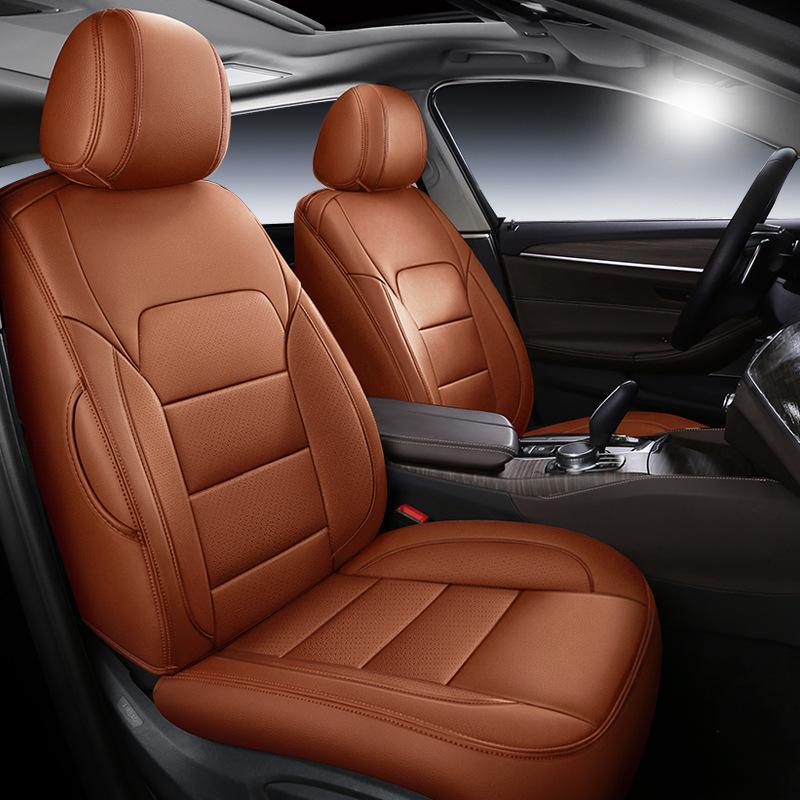 Genuine Leather Car Seat Cushion for 2015-2016 Ford Hatchback/Sedan - Full Wrap Design
