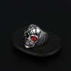 Exaggerated Jewelry Ancient Silver Skull Punk Retro Hoop Ring