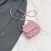 Today's popular bow exquisite mini square bag polka dot printing fashionable and beautiful shoulder messenger bag