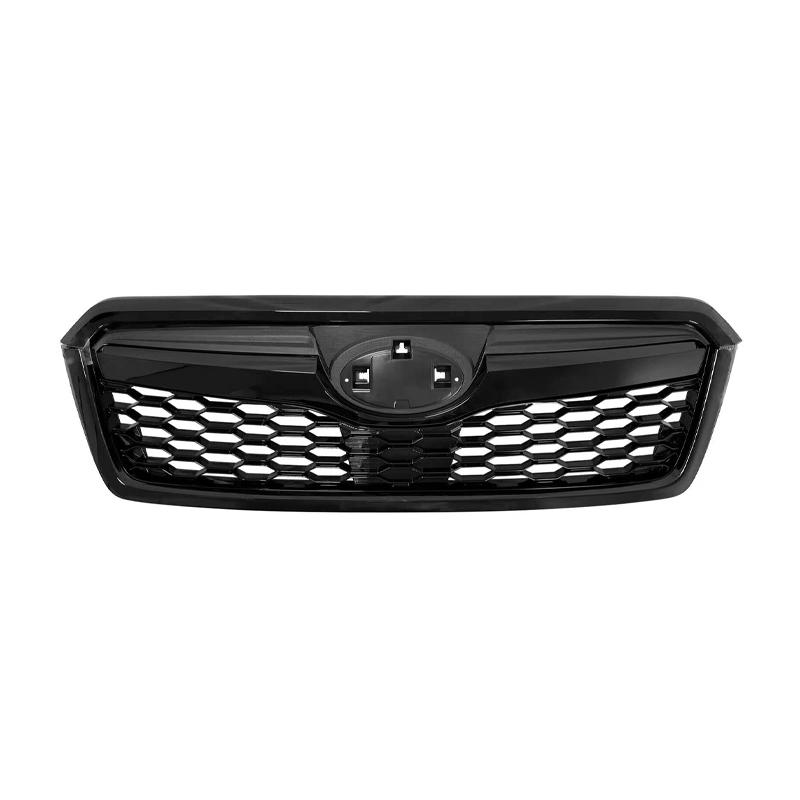 For Subaru Forester 2013-2018 Front Grille ABS Material Car Front Grille Front Bumper Cover Car Grill Auto Parts Body Kit Gloss Black