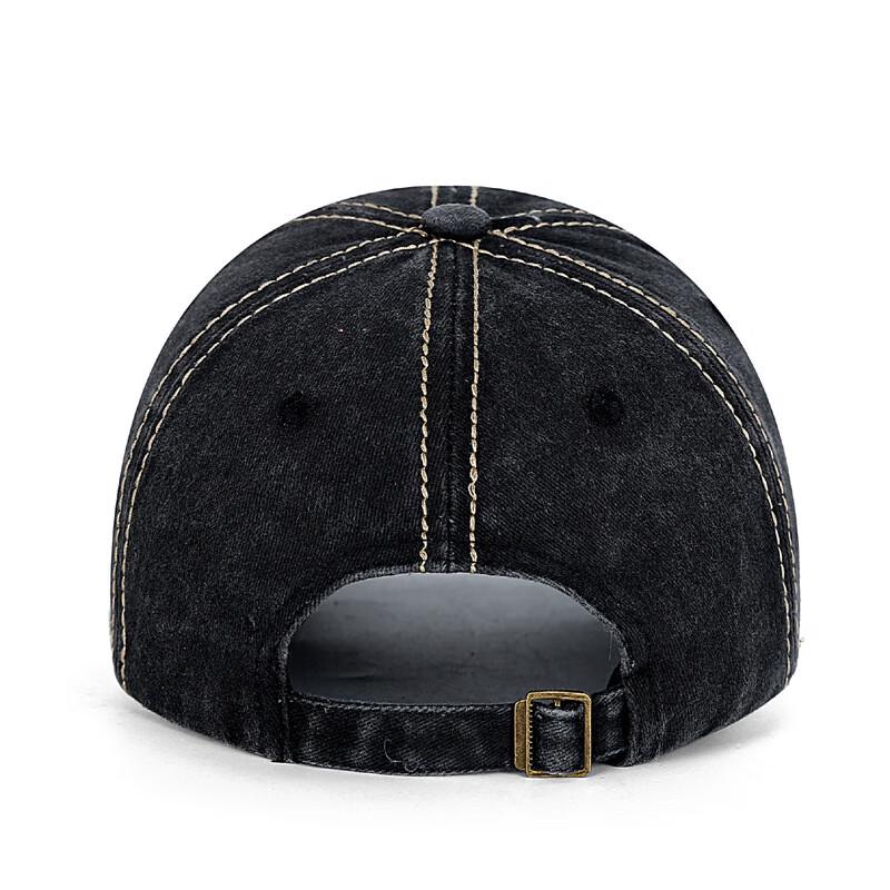 ZHENYUEQI Faded Patch Letter Washed Cap