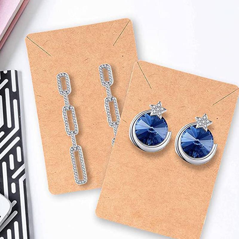 480Pcs Earring Holder Card withPlastic Opp Bag Earring Display Card for Earring Necklace Display Jewelry Packaging