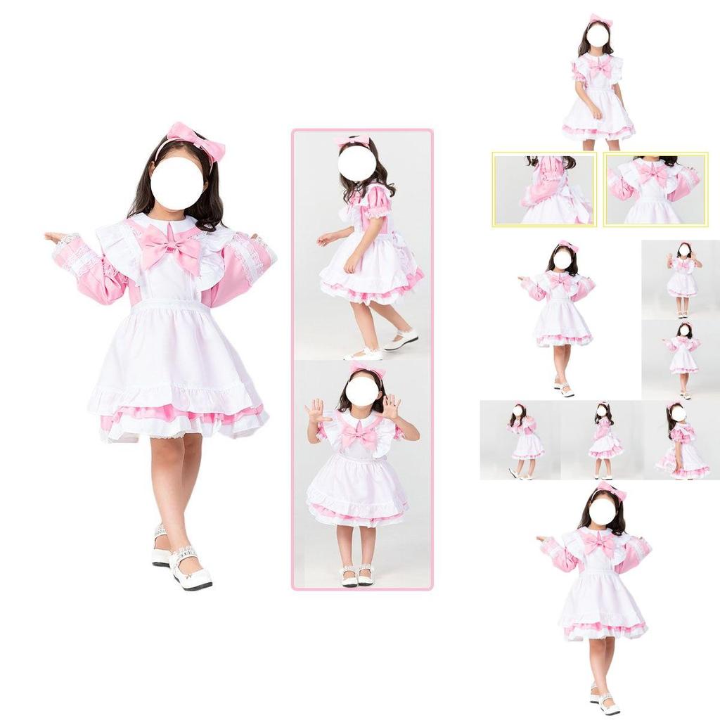 Enchanting Kids Lolita Dress Anime Maid Costume Perfect For Halloween Princess Moments