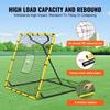 Baseball And Softball Rebounder Net, 4 X 4.5 Feet PitchBack Baseball Nest for Pitching and Fielding Training, Pitch Return Trainer Rebound Net with