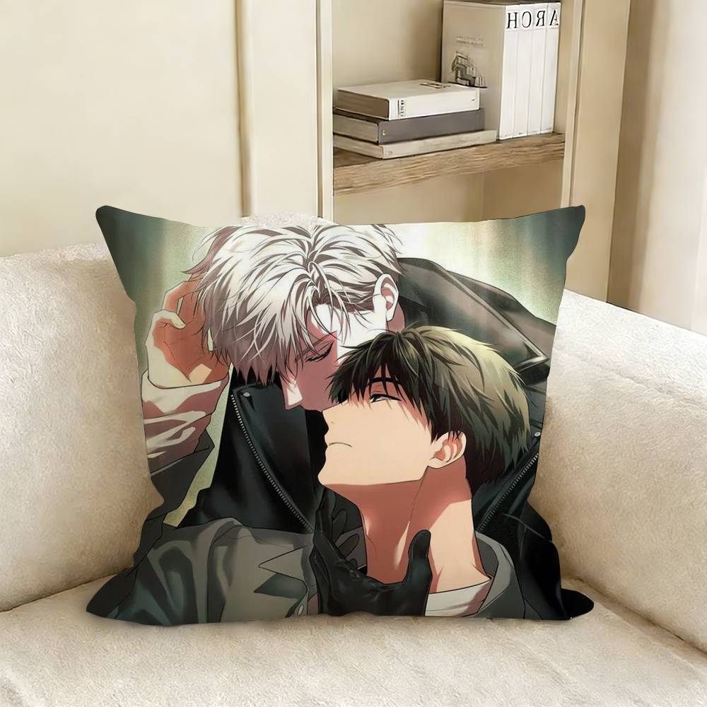 PPassion Bl Anime Pillow Case Living Room Sofa Cushion Cover Suitable For Home Bedroom Room Decoration