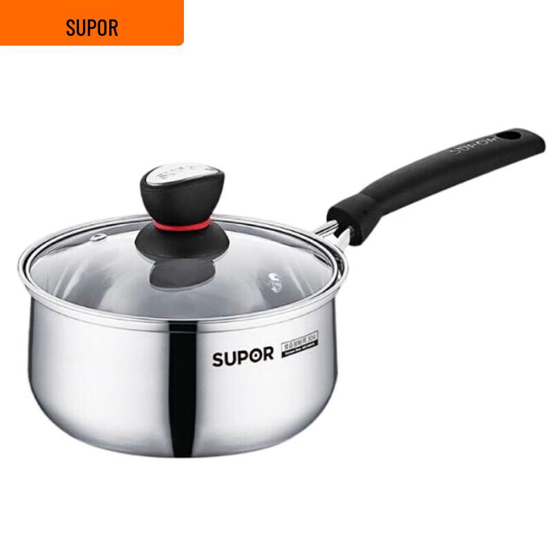 Supor Little Red Circle Stainless Steel Milk Pot