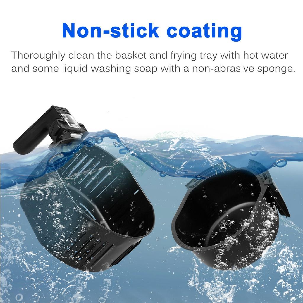 1400W 5.2L Multi-Purpose Temperature Control Oil Free Air Fryer LCD Touch Screen