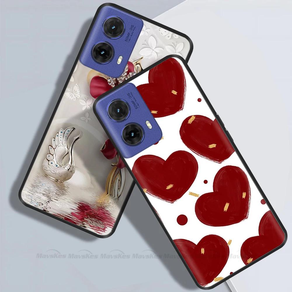 For Motorola Moto G85 Case Butterfly Soft Matte Silicone Back Cover For Moto G85 5G Cases MOTOG85 G 85 5G Funda Full Phone Coque