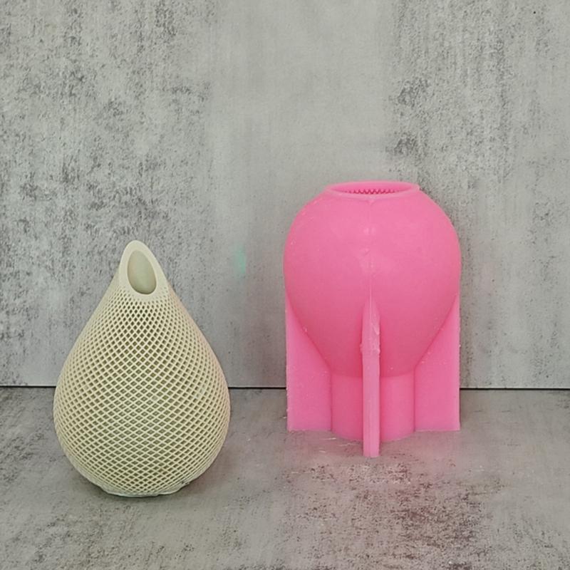 Water Drop Vase Candle Molds for Making Candle Soap Gypsum Ornaments Room Decorations Christmas Chrismas Gift