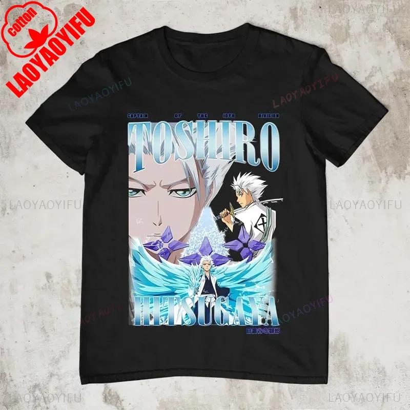 Japan Anime Bleach Ichigo Kurosaki T Shirt Men Fashion T-shirt Short Sleeve Vintage Cartoon Tshirt Harajuku Tops Cotton Clothes