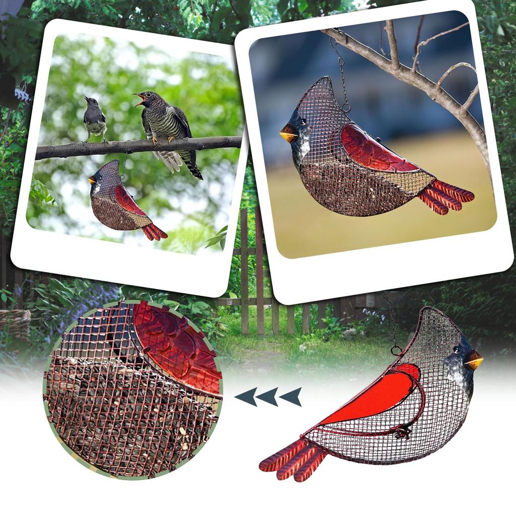 Cheap Outdoor Wild Bird Feeder Metal Christmas Snowman Hanging Bird ...