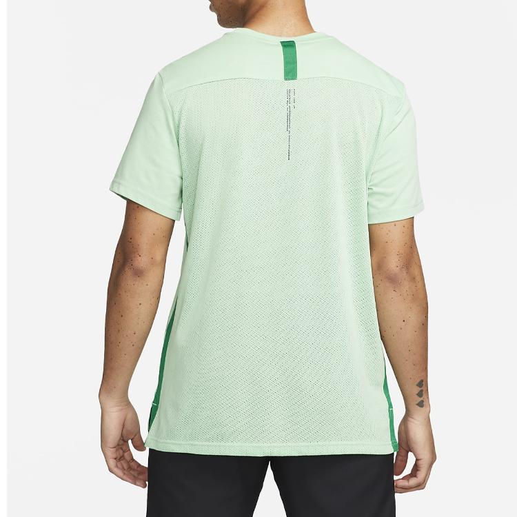 Nike Dri-FIT Logo Training Sports Short-Sleeve T-Shirt Men Tops Peacock-Green DM6669-308