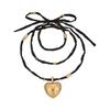 Crafted Heart Beautifully Pendant Necklace For Women In Stylish Alloy With Elegant Finish