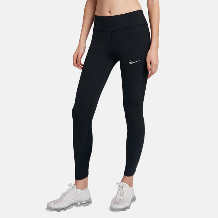 Nike High Elasticity Running Sport Tights Women Bottoms Black 890306-010