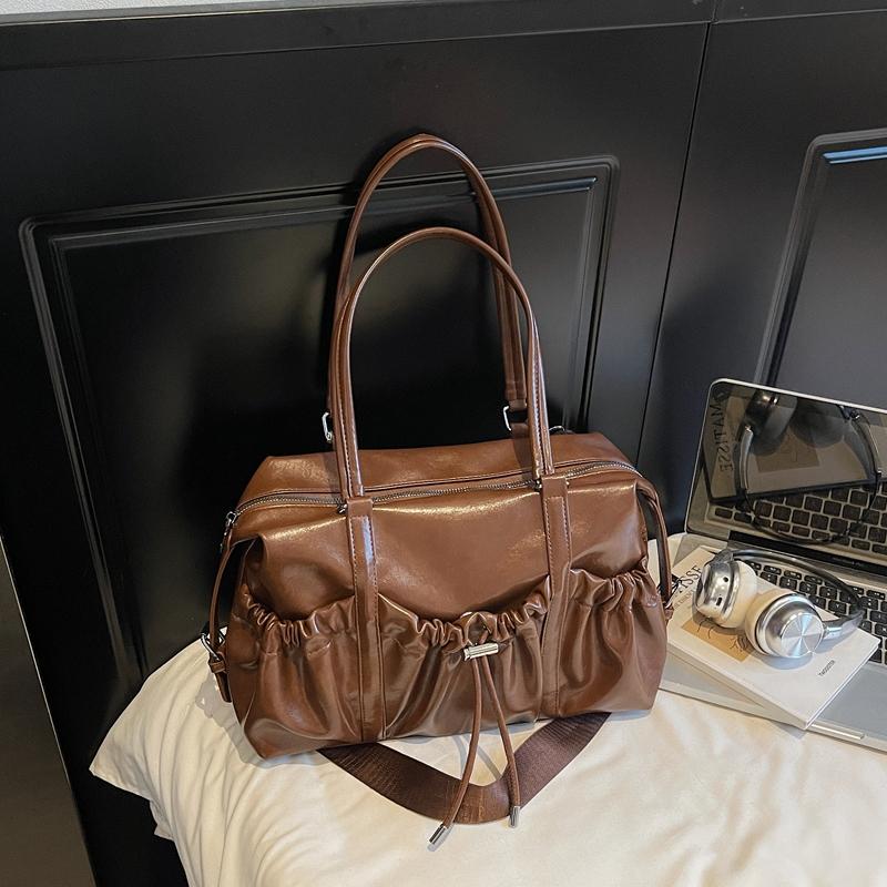 Women PU Leather Crossbody Shoulder Bag 2025 Winter Retro Underarm Bag Luxury Designer Female Brand Handbags and Purses