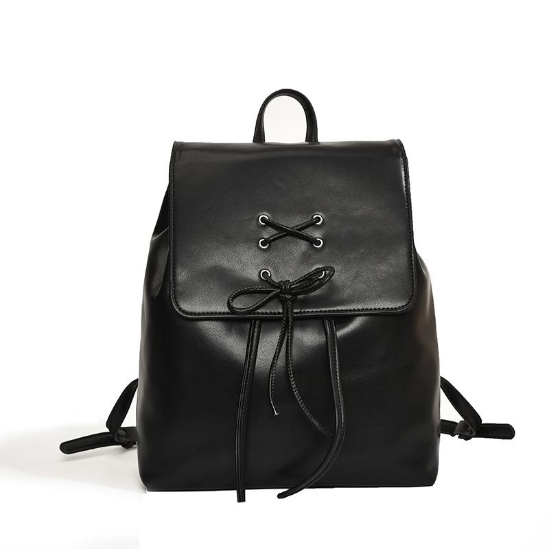 Bow Double Shoulder Bag Women's New Fashion Backpack Cute Portable Shoulder Bag School Bag