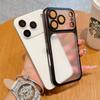 Nieuwe Transparante Telefoonhoes Voor iPhone 17 16 15 13 12 Pro Max 17Air Plating Frame Lens Film Bescherming Anti-val Harde Heldere Cover
