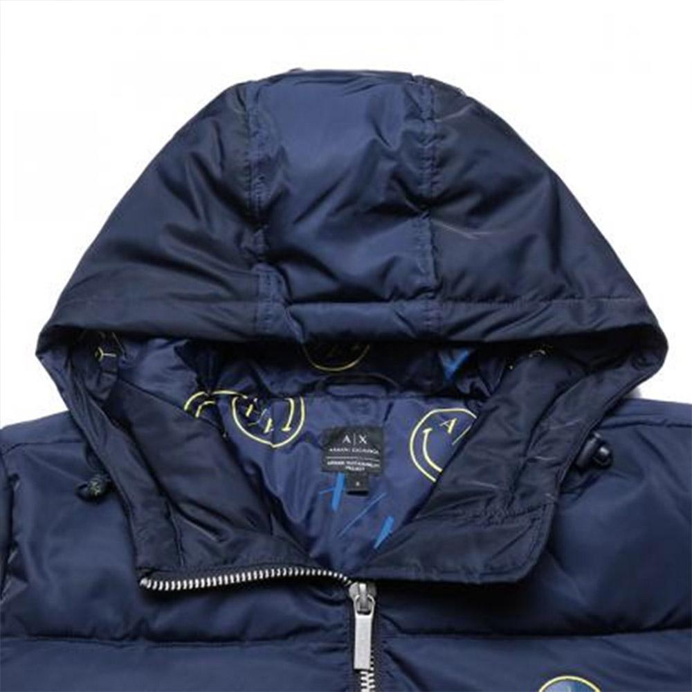 Armani Exchange Ss23 Solid Color Hooded Zipper Casual Cotton Jacket Women Jackets Navy-Blue 6LYB19-YNLYZ-1593