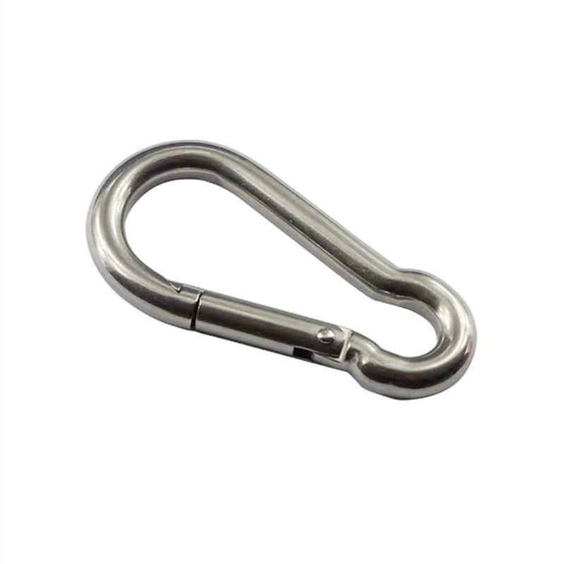 304 Stainless Steel Carabiner Spring Safety Hook for Hoist Runway