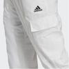 Adidas Dance Woven Versatile Cargo Pants With Solid Logo Elastic Waistband Cuffed Sports Pants Women Pants White IC6657