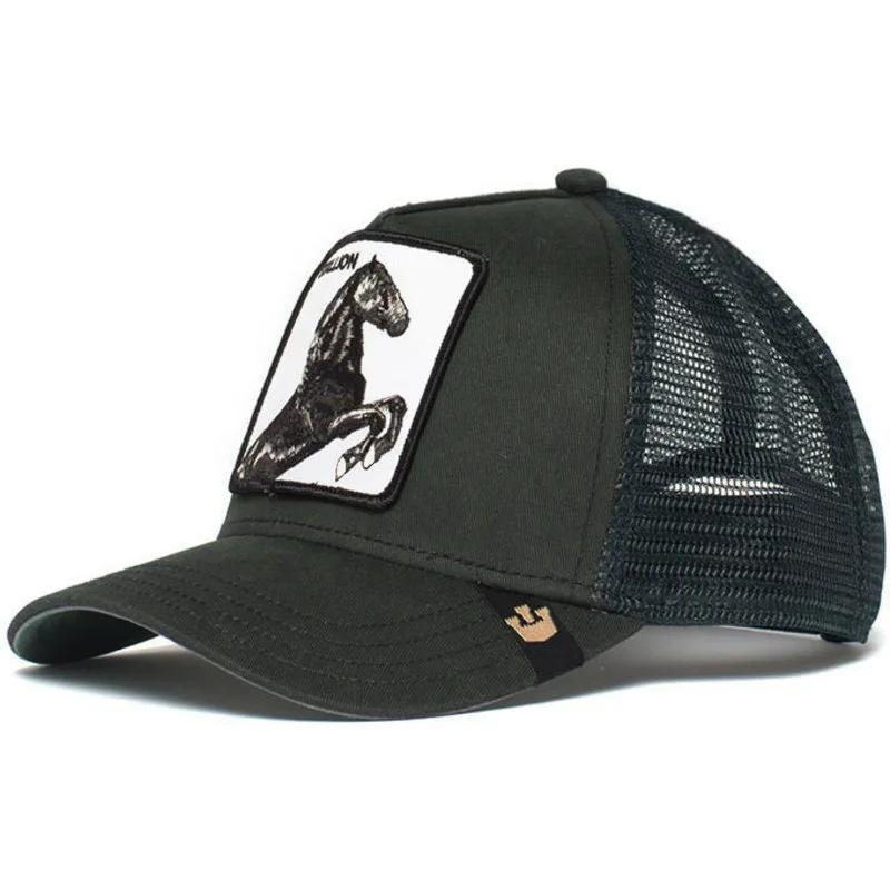 Cappellino da baseball ricamato con bastoncino di animale per appassionati di animali sia maschi che femmine, cappello da camionista, protezione solare e ombreggiatura