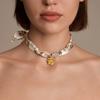 Chenhe Jewelry Niche Design Fashion European and American Jewelry Stainless Steel Pendant Jewelry Women's High-end Silk Scarf Necklace