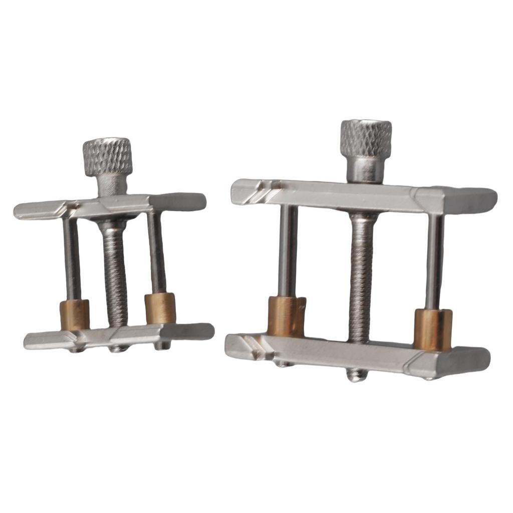 2 st Klockverksklämma Aluminiumlegering Boett Skruvstädshållare Justerbara Reparationsverktyg