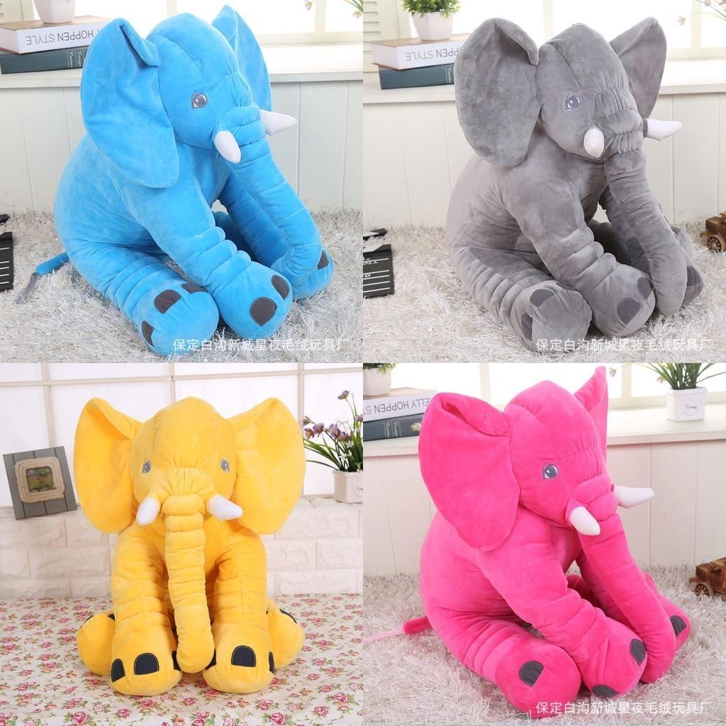 Adorabile Elefante Peluche Giocattolo Morbido Cotone PP Animale di Peluche Bellissimo Regalo