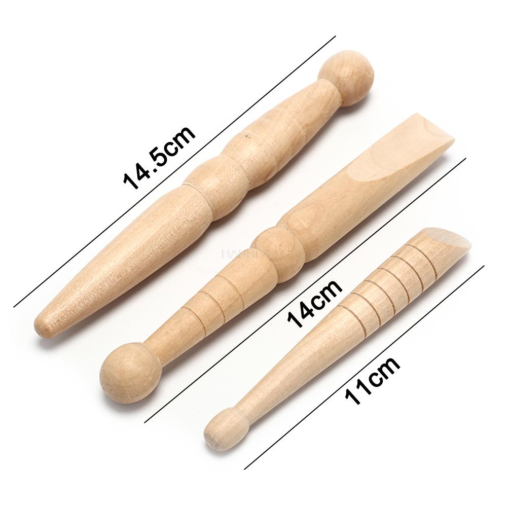 Wooden Foot Massage Stick Muscle Pain Relief Relaxation Tool Reflexology Original 1/3 Pcs Wooden Foot Massage