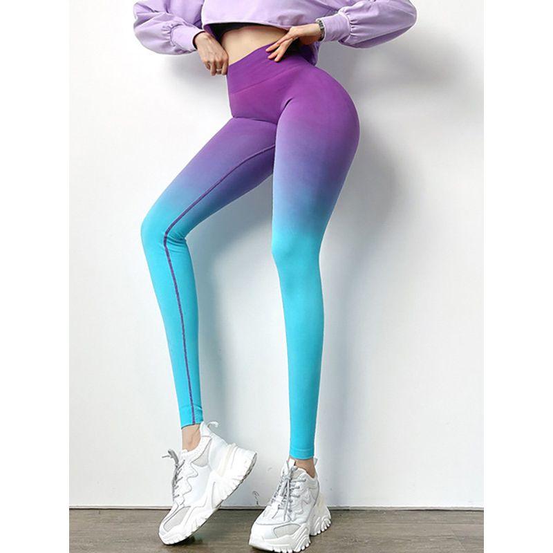 Candy Color Gradient Yoga Fitness Pants Candy Color Gradient Yoga Pants