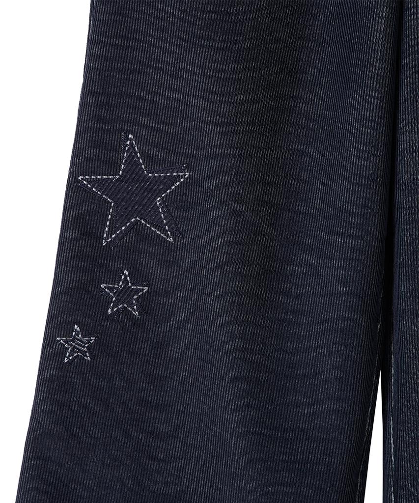 Dandel Dd Star Applique Corduroy Pants (Indigo)