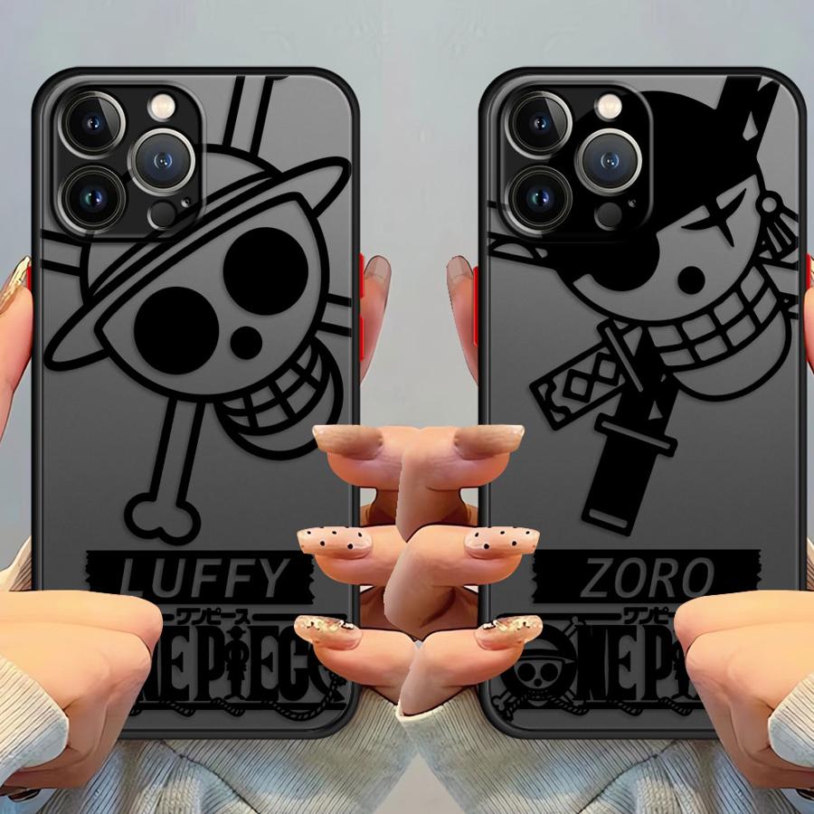 One Piece Zoro Luffy Phone Case for iPhone XR XS X 14 15 Pro Max 6s 11 Pro Max 16 Pro 13 Pro 16e 7 8 SE SE 12 Mini TPU Cover