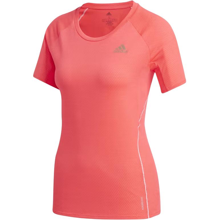 Adidas Round Neck Logo Raglan Short Sleeve T-Shirt Women T-Shirts Pink FT6450
