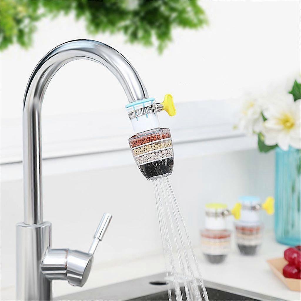 Faucet Filter Solid Structure Rust-proof PP Faucet Cleaner 6-Layer Household Fine Filter Equipment - Blue
