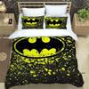 1-Piece Cartoon (Batman) Print 3-Piece Bedding Set—Includes 1 Duvet Cover and 2 Pillowcases—The Perfect Holiday Gift.