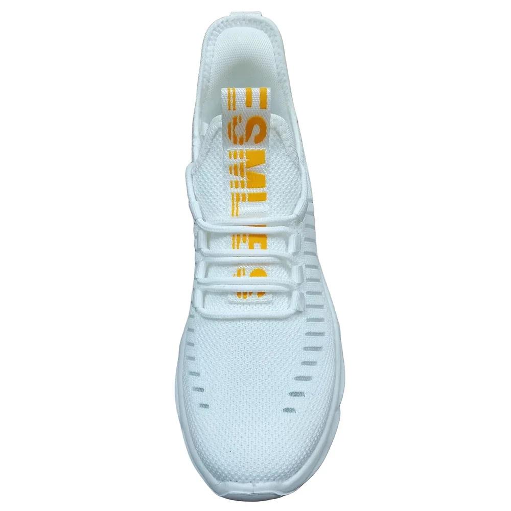 Women'S Mesh Sports Shoes Women'S Running Shoes Breathable Teenagers' Soft Soled Shock Absorbing White Running Shoes Unisex