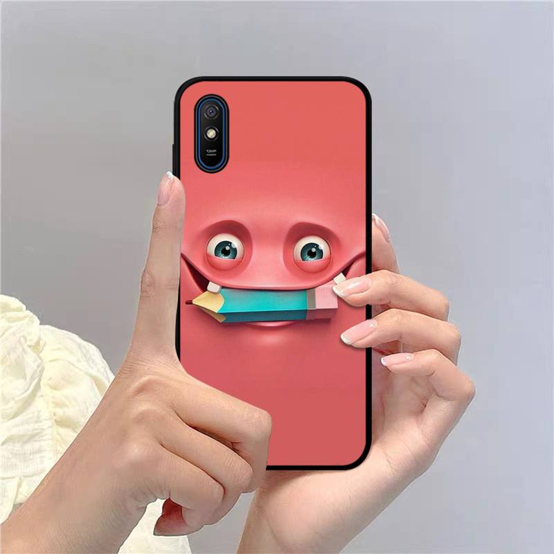 Lustiges Gesicht Telefonkasten für Redmi 9A 8A 7A 7A 7 6A 5A 5 Plus 4X S2 GO K20 K30 6 Note 8 9 Pro Cover