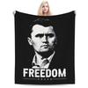 JUSTICE FOR Charlie Kirk Plush Blanket  Soft Flannel Throw for Couch Chair Sofa Bed  Warm Quality Bedspread