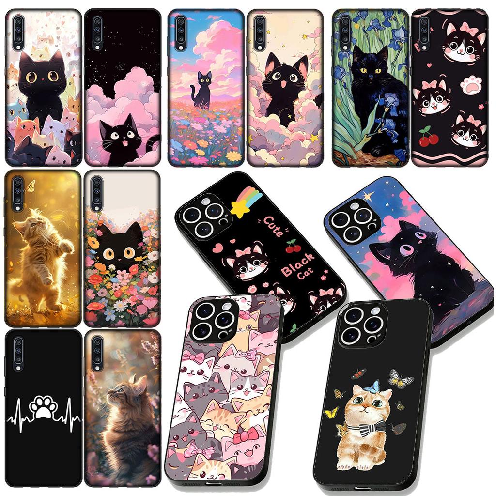 Cartoon Kitten Cat Wallpaper Phone Cover for Xiaomi Redmi Note 12 11 10 A3 Pro 10A 10C 12C Note12 5G Protective Case