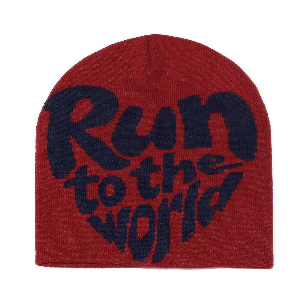 

Холодная Шапка Мужская и Женская Тренд Temu Шапка-Пуловер Алфавитный Жаккард Шерстяная Шапка Женская Вязаная Шапка Зимняя M（56-58cm） бордовый