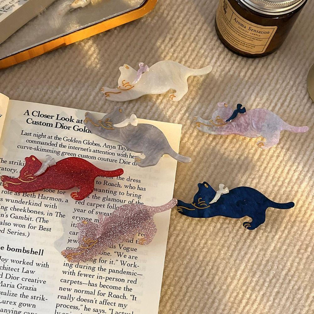 Cartoon Cat Hair Clip Pet Cat Duckbill Clip Cute Acetic Acid Hair Clip  Girls