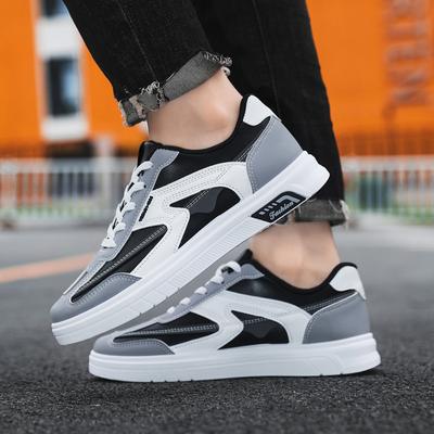 Men's Shoes Summer New Trend Color Matching Men's Casual Board Shoes Students Outdoor Sports Lightweight Flat Casual Shoes